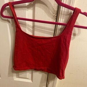 Red Women's Crop Top